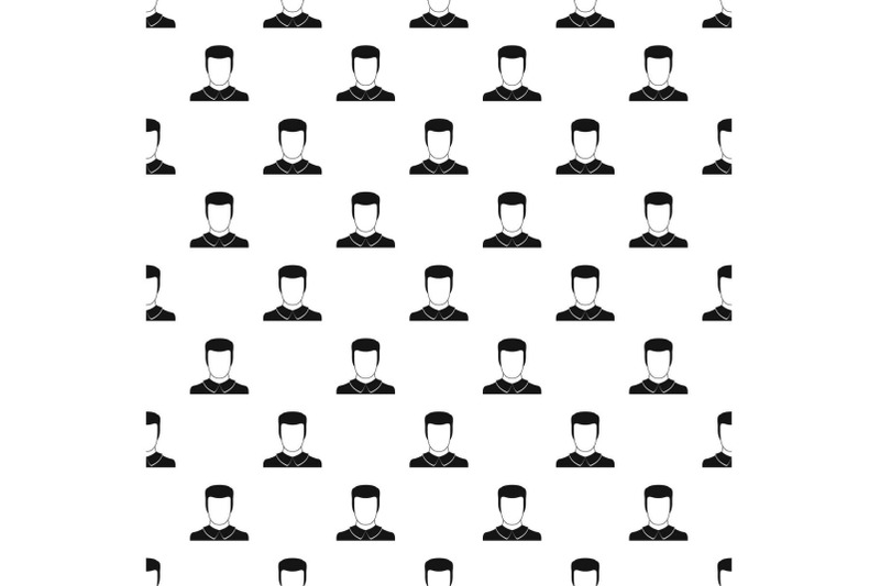 male-avatar-pattern-vector-seamless