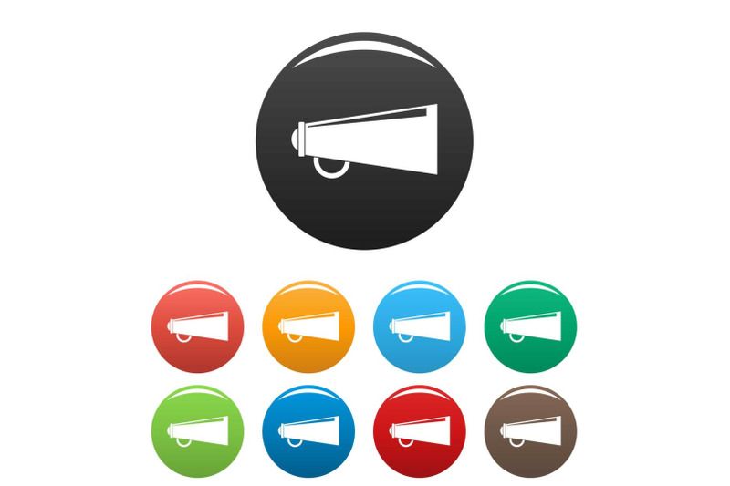 loudspeaker-icons-set-color-vector