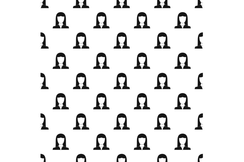 woman-avatar-pattern-vector-seamless