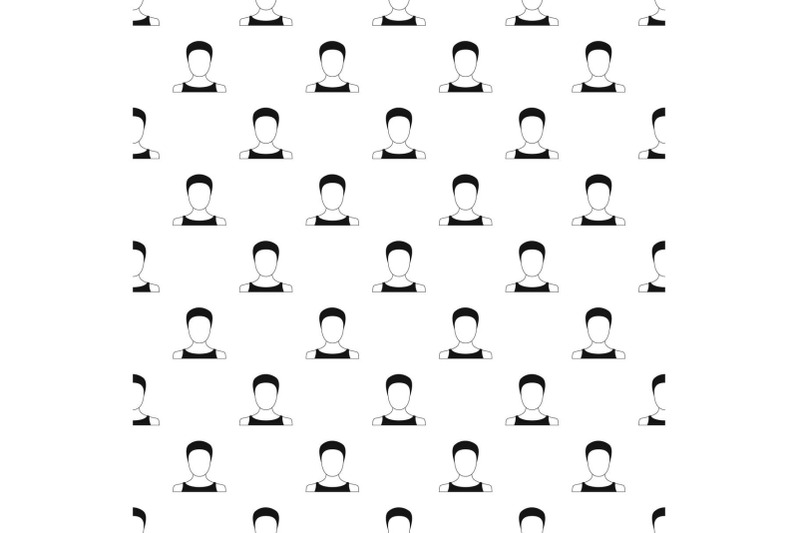 man-user-pattern-vector-seamless