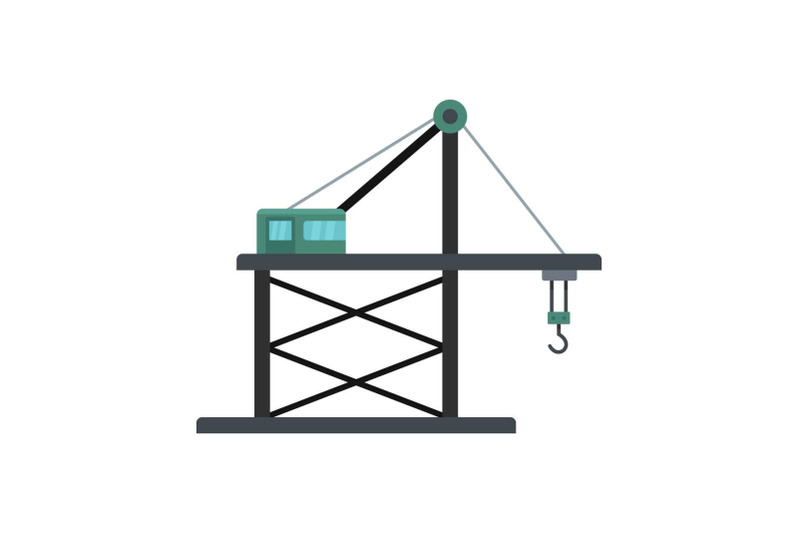 platform-crane-icon-flat-style