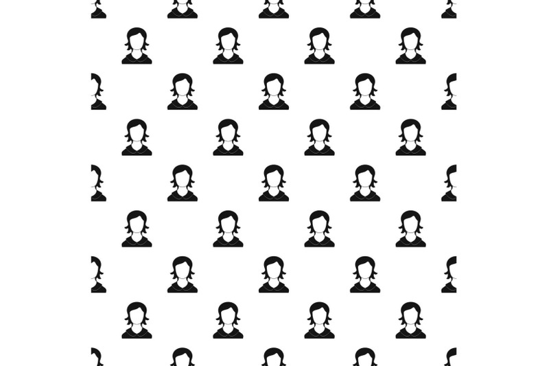 woman-user-pattern-vector-seamless