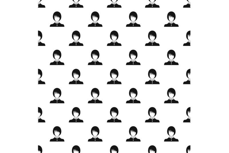 girl-user-pattern-vector-seamless