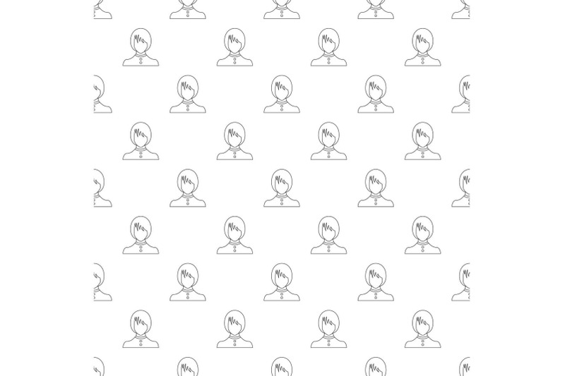 new-female-avatar-pattern-vector-seamless