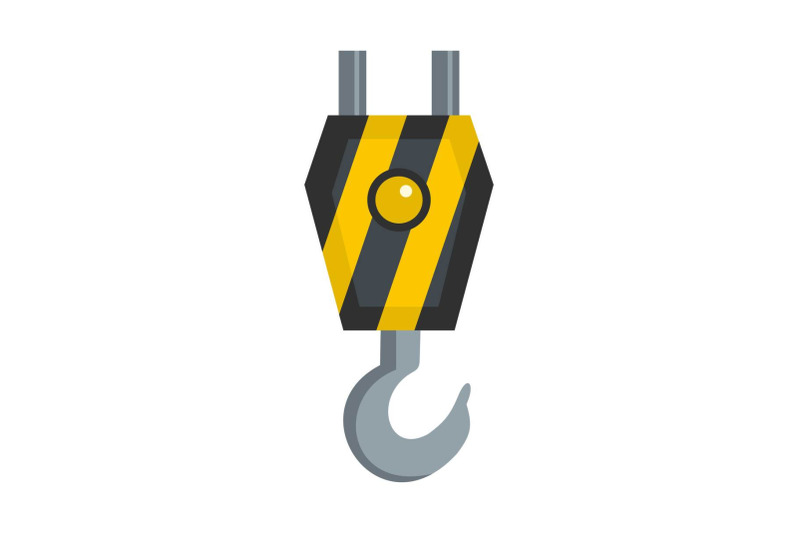 machinery-hook-icon-flat-style