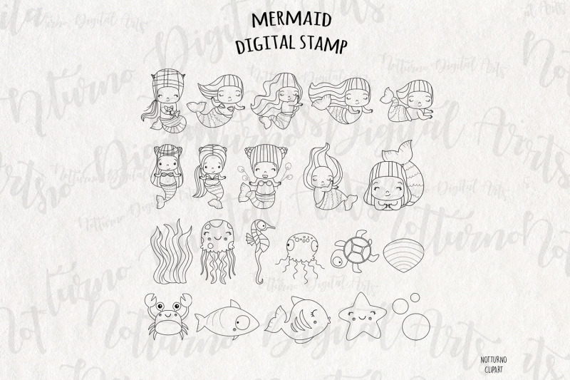 mermaid-svg-digital-stamps-set-of-21