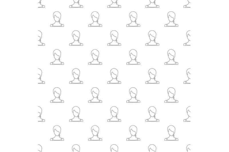 woman-avatar-pattern-vector-seamless