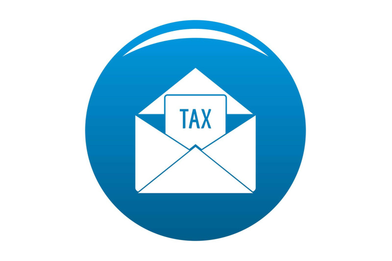 tax-email-icon-vector-blue
