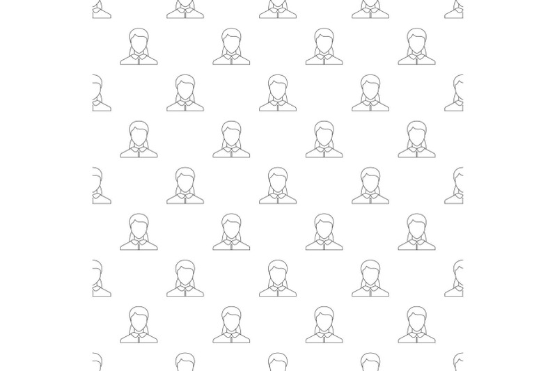 woman-user-pattern-vector-seamless