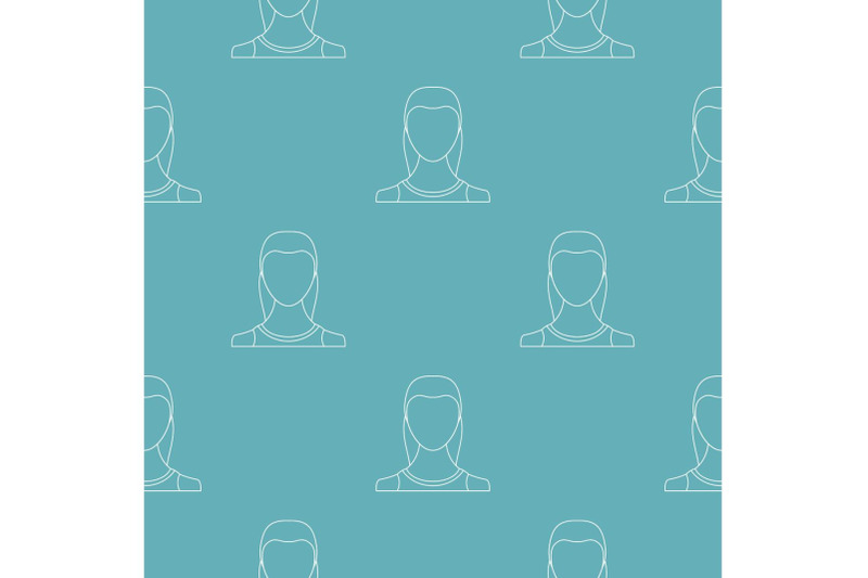 girl-user-pattern-vector-seamless