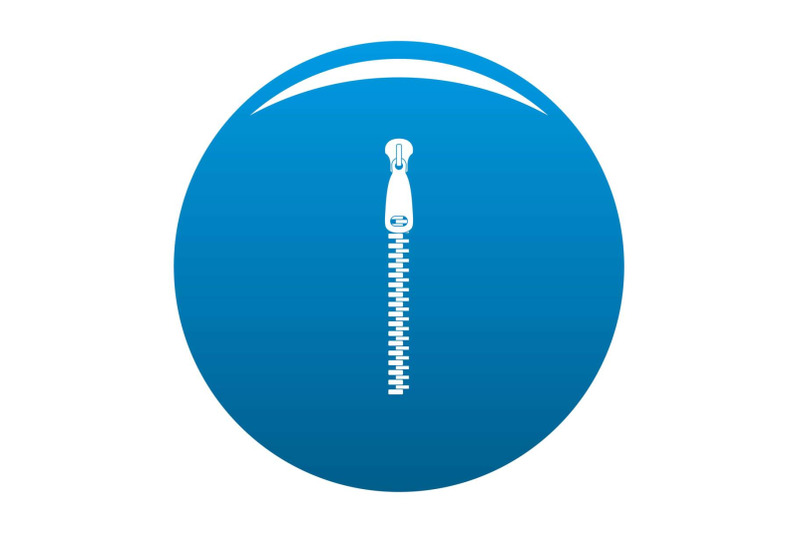 steel-zip-icon-vector-blue