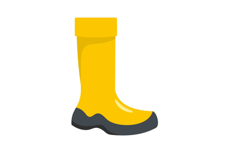 rubber-boot-icon-flat-style