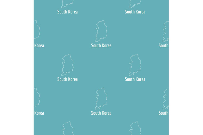 south-korea-map-thin-line-vector-simple