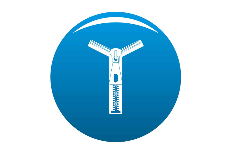 opened-zip-icon-vector-blue