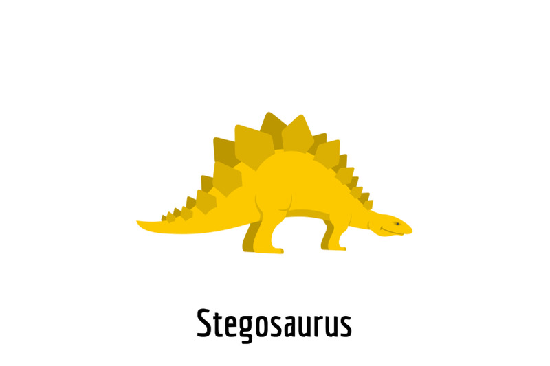 stegosaurus-icon-flat-style