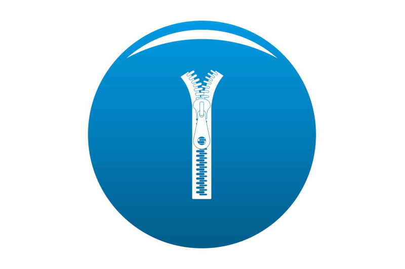 small-zip-icon-vector-blue