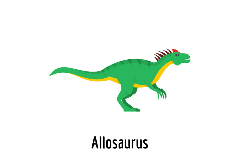 allosaurus-icon-flat-style