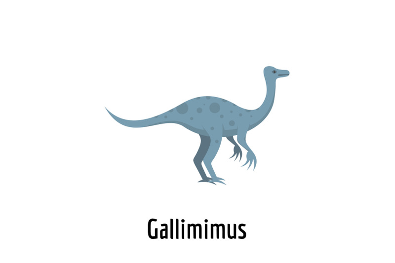 gallimimus-icon-flat-style
