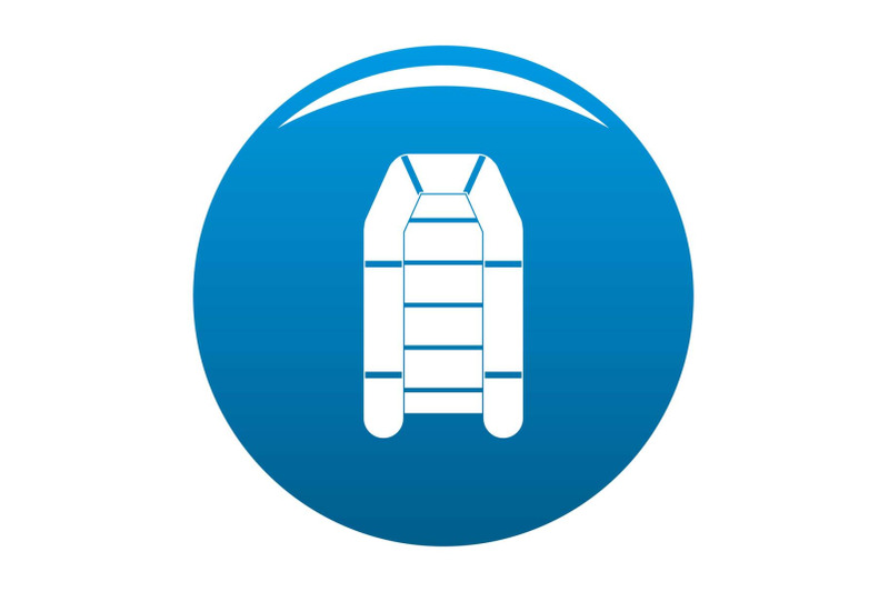 rubber-boat-icon-vector-blue