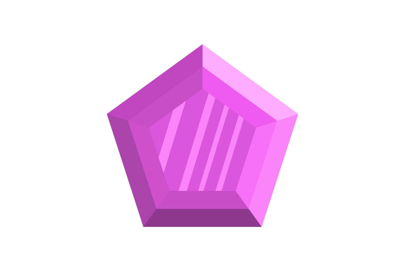 lilac-diamond-icon-flat-style
