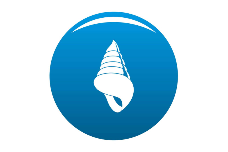 spiral-shell-icon-vector-blue