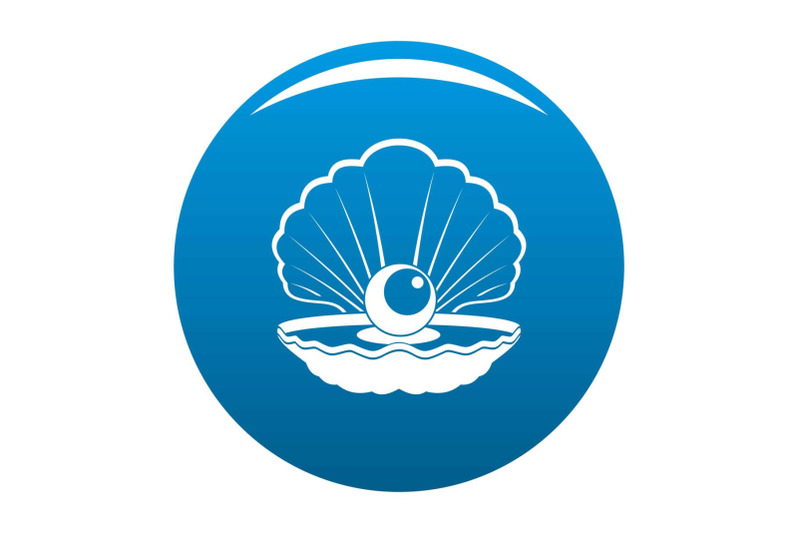 opened-shell-icon-vector-blue