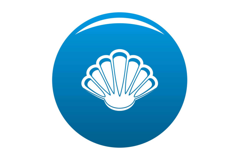 nice-shell-icon-vector-blue