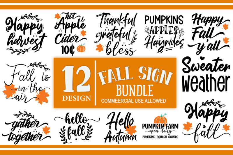 fall-sign-svg-bundle