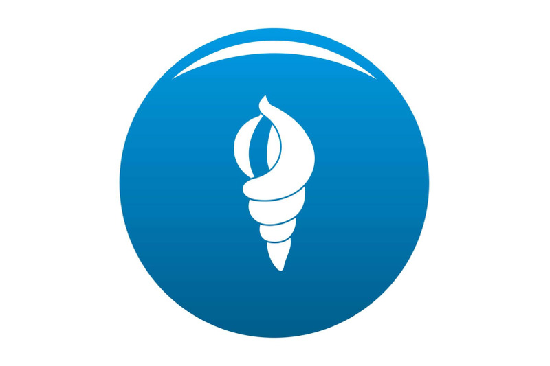 shell-as-house-icon-vector-blue