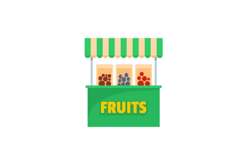 fruits-selling-icon-flat-style