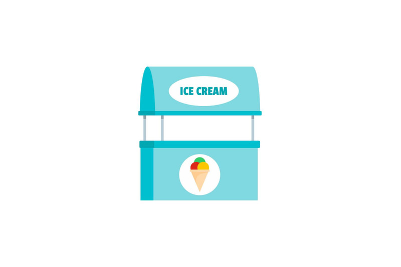 ice-creme-selling-icon-flat-style