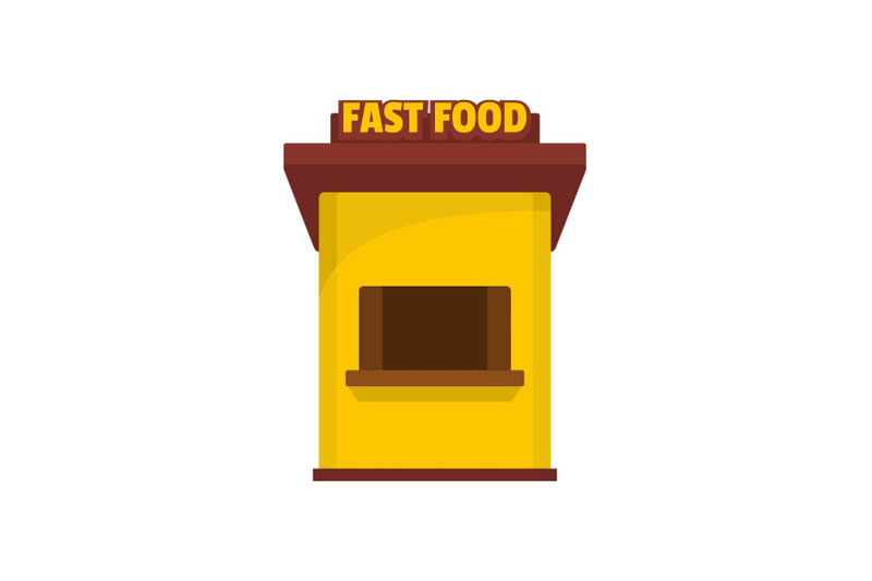 fast-food-trade-icon-flat-style