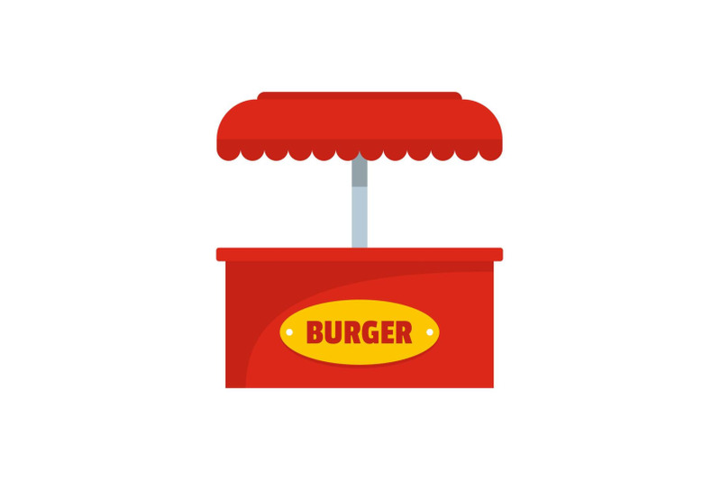 burger-selling-icon-flat-style