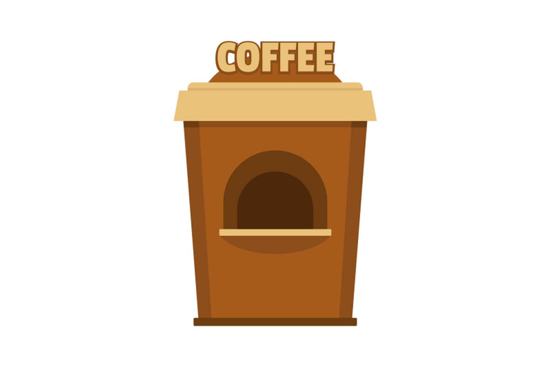 coffee-selling-icon-flat-style