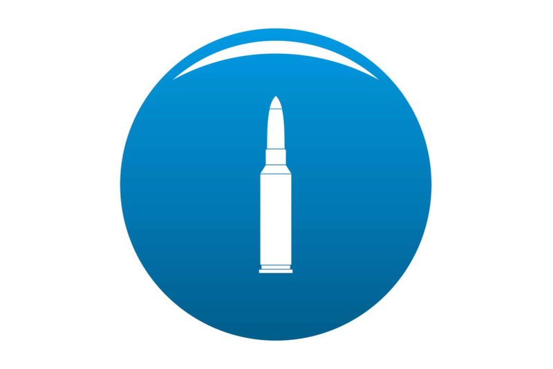 single-bullet-icon-vector-blue