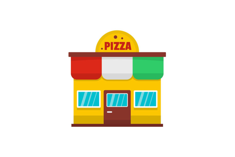 pizza-shop-icon-flat-style