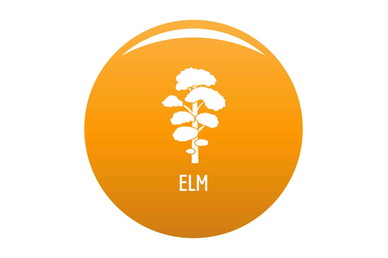 elm-tree-icon-vector-orange