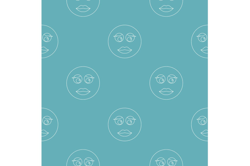 girl-smile-pattern-vector-seamless