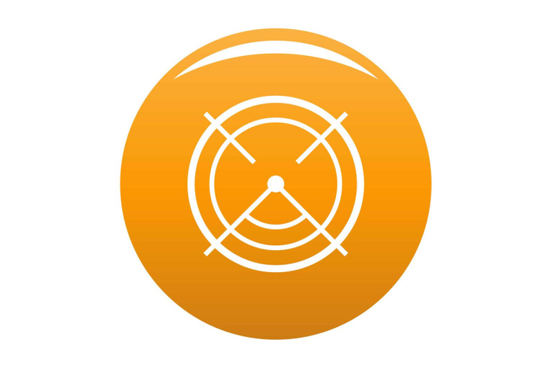 aim-radar-icon-vector-orange