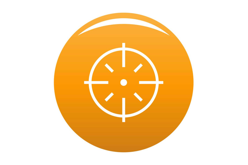 specific-target-icon-vector-orange