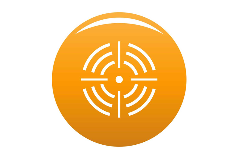 round-target-icon-vector-orange