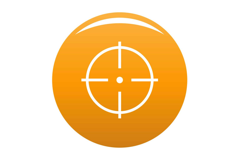 selection-of-target-icon-vector-orange