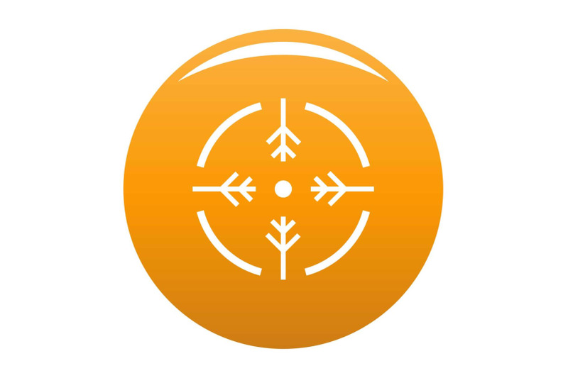 shoot-circle-icon-vector-orange