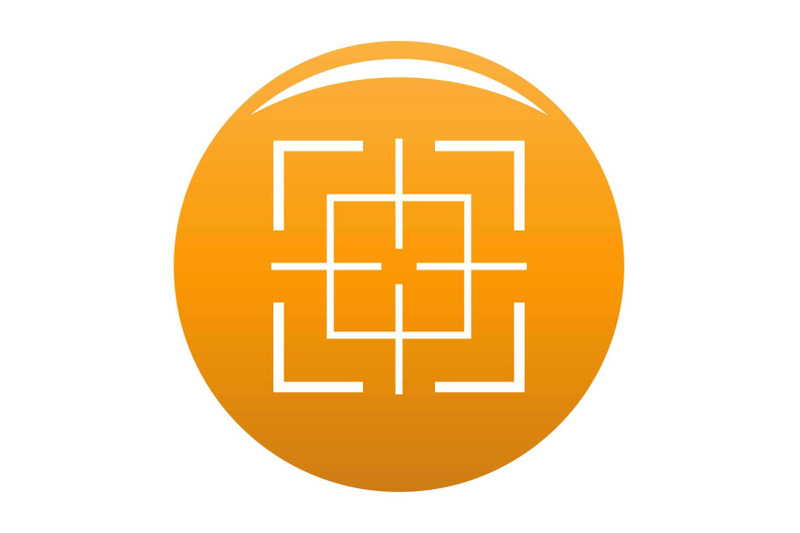 square-target-icon-vector-orange