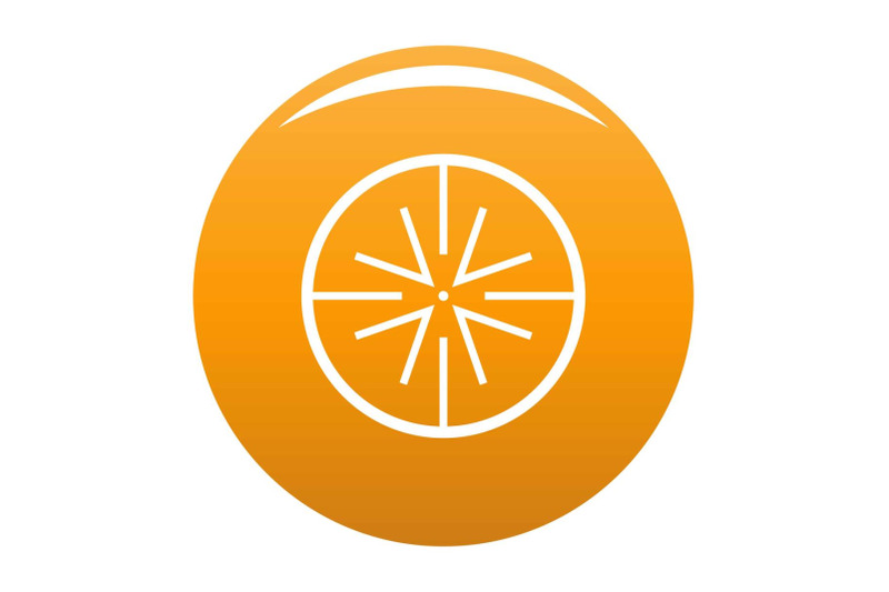 center-target-icon-vector-orange