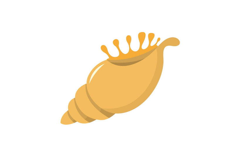 exotic-shell-icon-flat-style