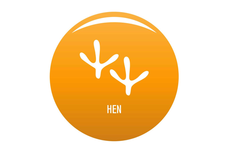 hen-step-icon-vector-orange