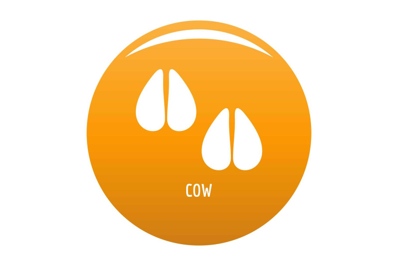 cow-step-icon-vector-orange