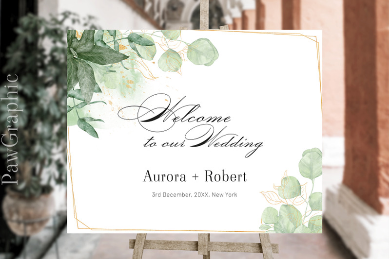 wedding-welcome-sign-signage-template-greenery-welcome-sign