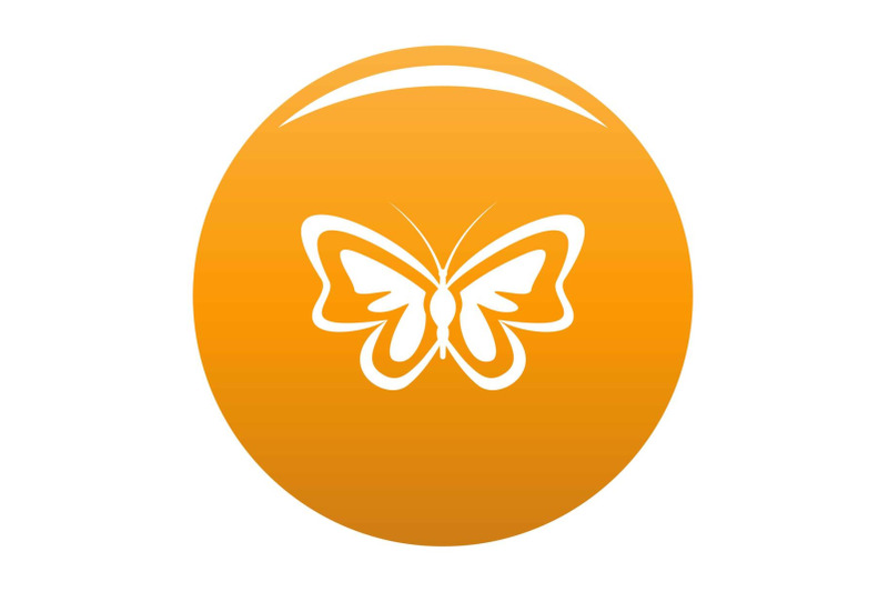 unusual-butterfly-icon-vector-orange